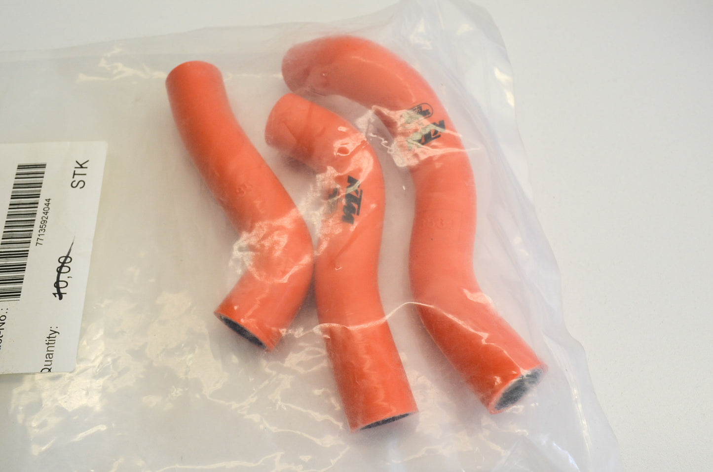 OEM KTM 77135924044 Orange Radiator Hose Kit NOS
