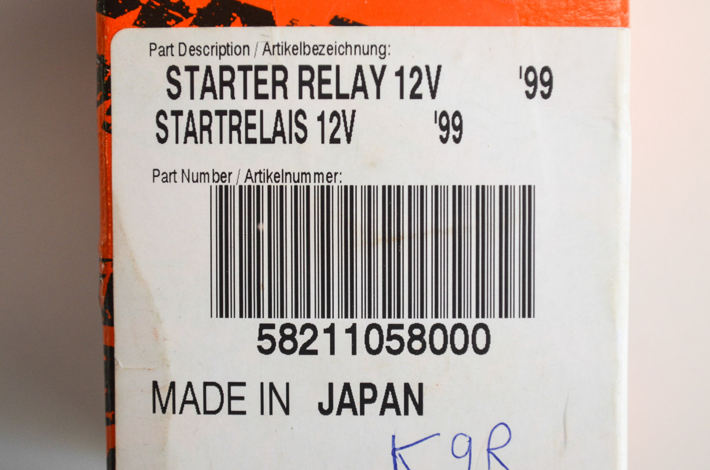 OEM KTM 58211058000 Starter Relay 12V NOS