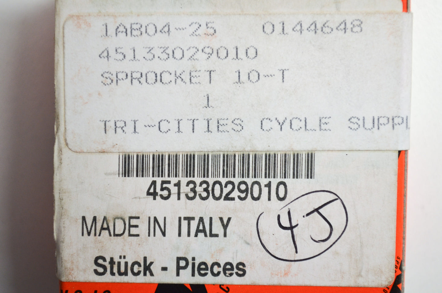 OEM KTM 45133029010 Sprocket 10T NOS