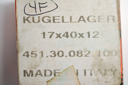 OEM KTM 45130082100 Ball Bearing 17X40X12 NOS