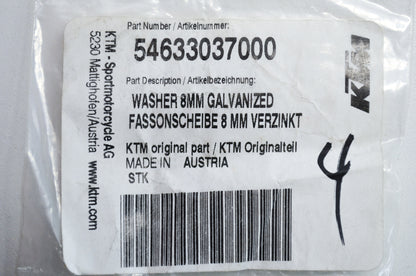 OEM KTM 54633037000 Galvanized Washer 8mm