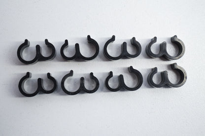 Black Clamps Adventure Supermoto EGS EXC SX Qty 8 NOS