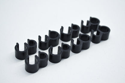 Black Clamps Adventure Supermoto EGS EXC SX Qty 8 NOS
