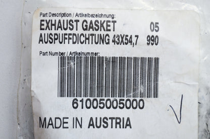 OEM KTM 61005005000 Exhaust Gasket NOS
