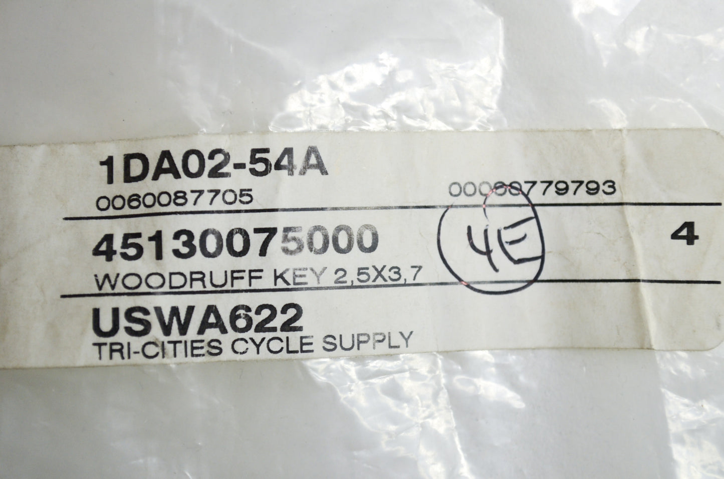 New OEM KTM Woodruff Key SX Mini Senior Adventure NOS