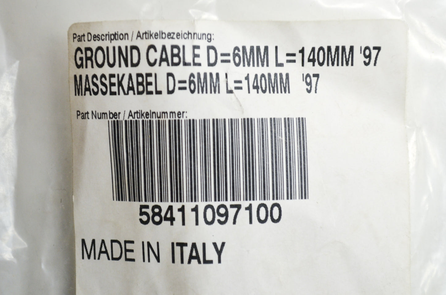 Ground Cable NOS