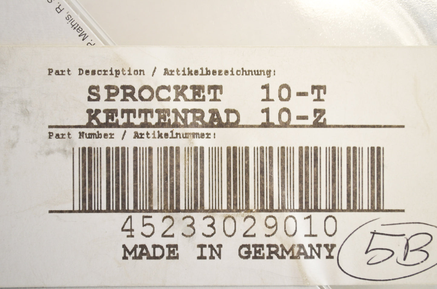 OEM KTM 45233029010 Sprocket 10T NOS