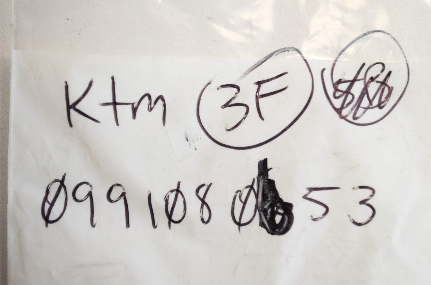 OEM KTM 991080653 Flat Head Screw DIN7991 M8X65 Qty 5 NOS