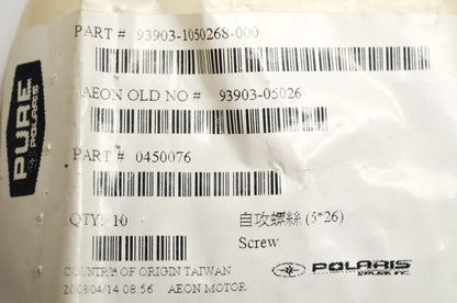OEM Polaris 450076 Tapping Screw Qty 4