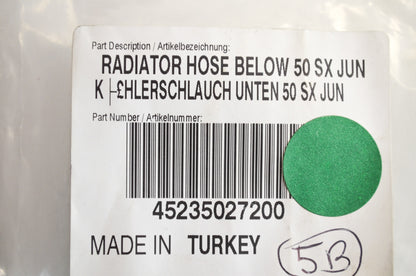Radiator Hose 10-11 50 SX Mini NOS
