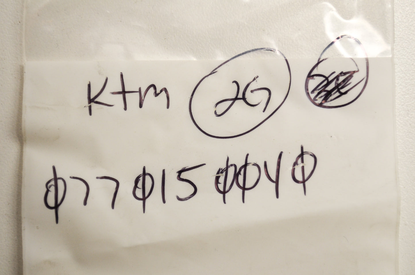 OEM KTM 770150040 O-Ring 15.00X4.00 NBR70 Qty 4 NOS
