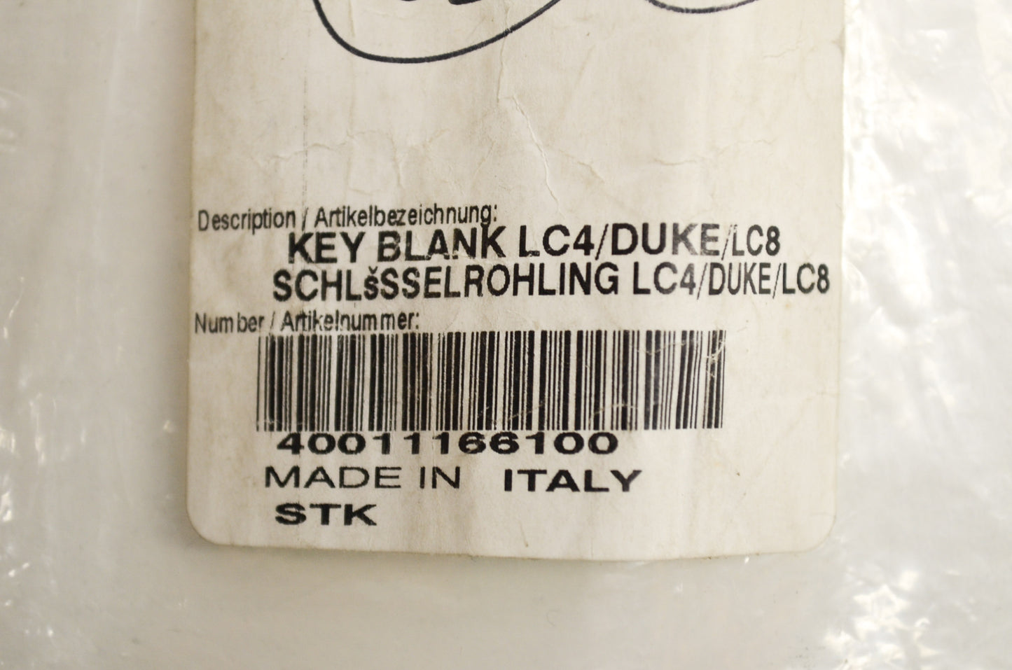 LC4 Key Blank Super Duke Enduro Adventure Supermoto NOS