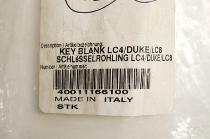 LC4 Key Blank Super Duke Enduro Adventure Supermoto NOS