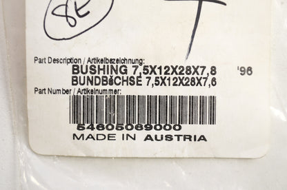 OEM KTM 54605069000 Bushing 7.5X12X28X7.8 NOS