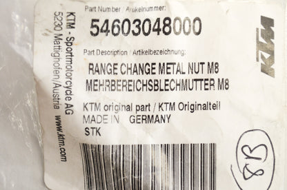 Range Change Metal Nuts EGS EXC MXC SX Duke Super-Comp Sting LC4 Qty 2 NOS