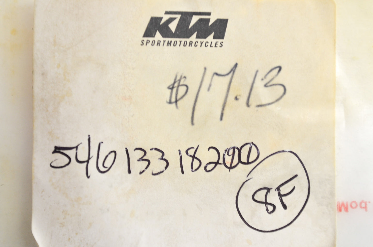 OEM KTM 54613318200 Sealing Ring Repair Kit 34mm NOS