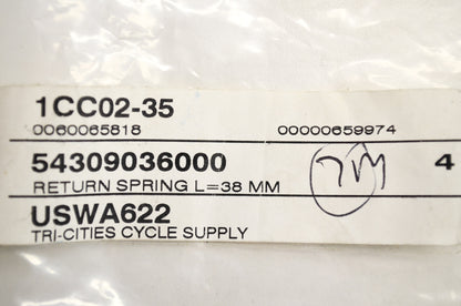 OEM KTM 54309036000 Return Spring L=38mm NOS