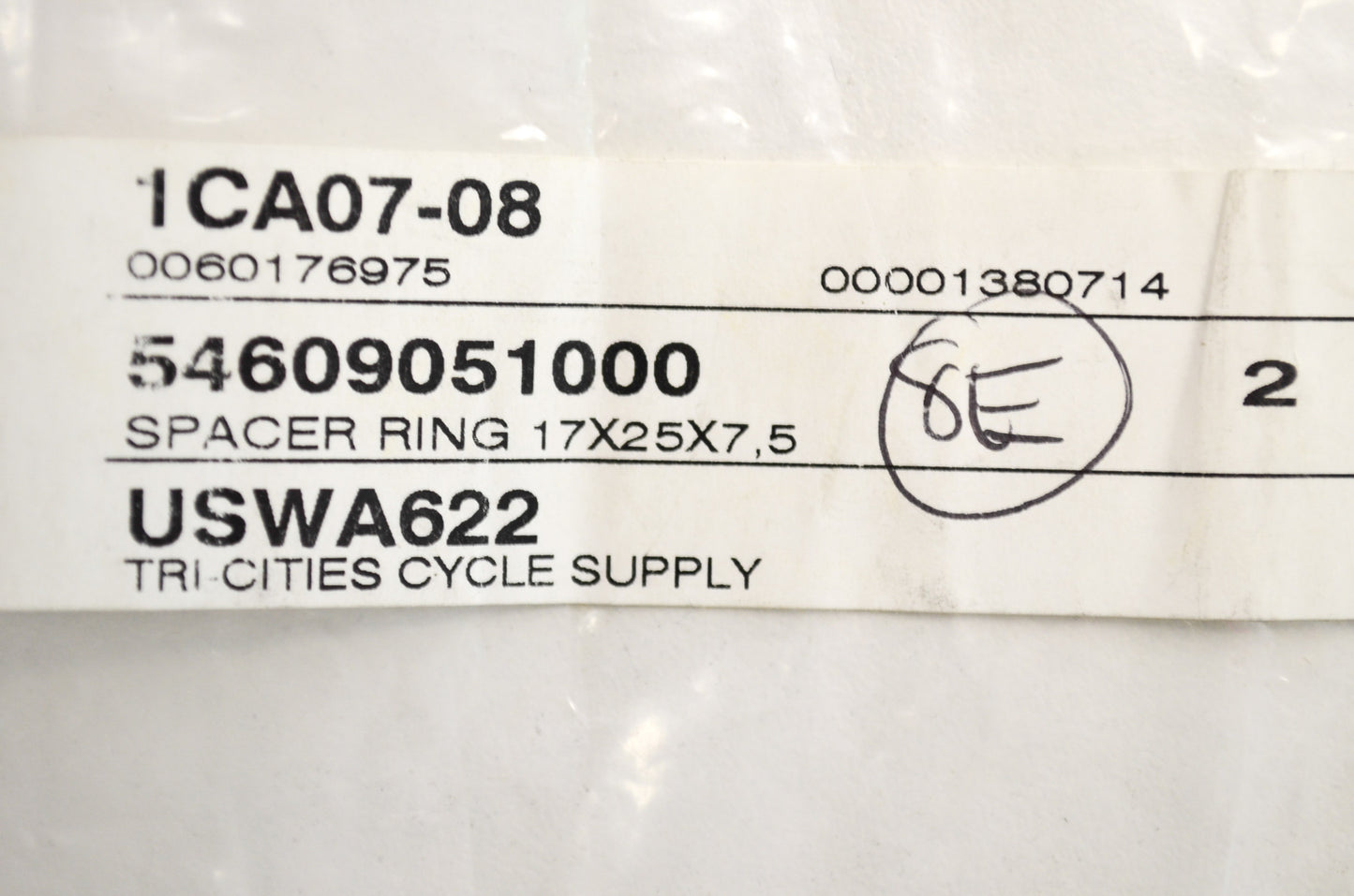 Spacer Ring EGS EXC MXC SX Duke RXC Super-Comp LC4 NOS