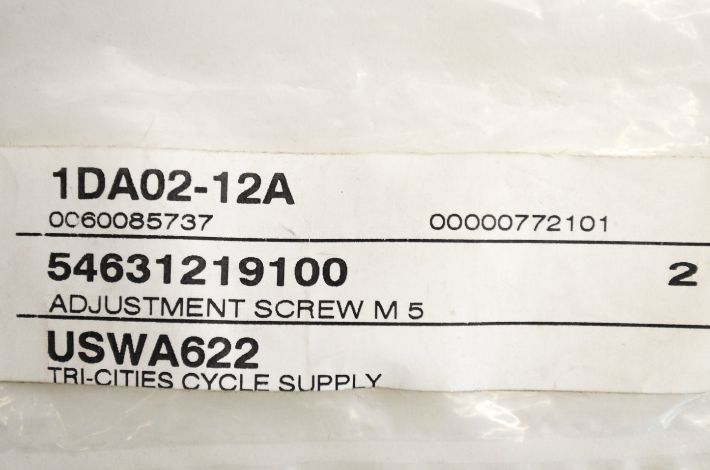 OEM KTM 54631219100 Adjustment Screw M5 NOS