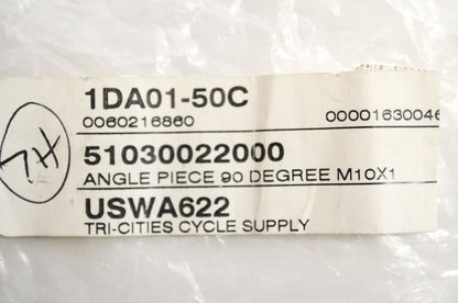 OEM KTM 51030022000 90 Degree Angle Fitting Exc Egs Mxc Sx Xc NOS