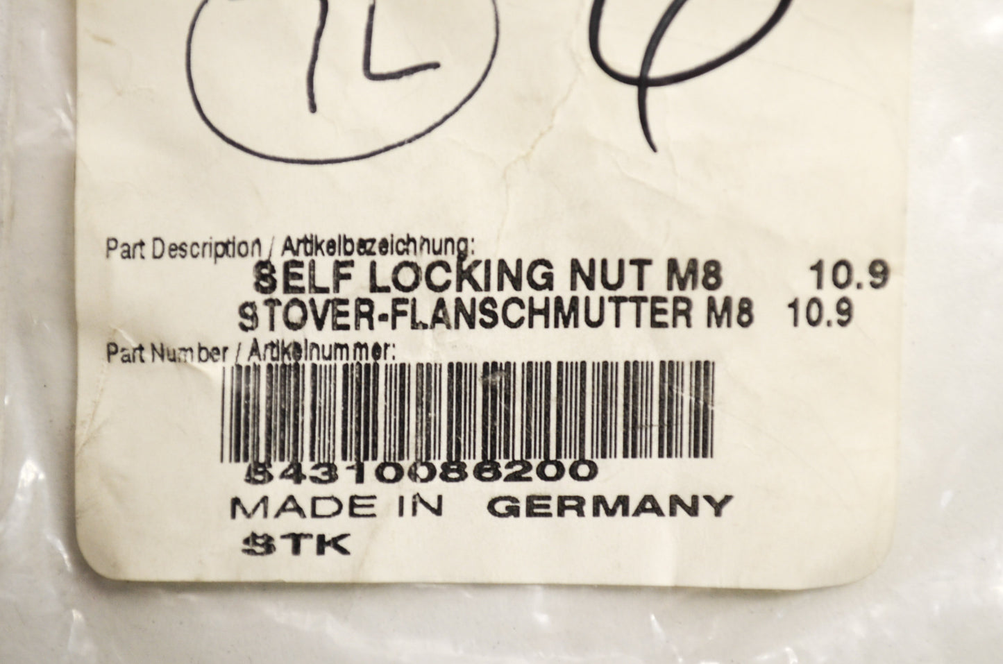 OEM KTM 54310086200 Nut QTY 11 NOS