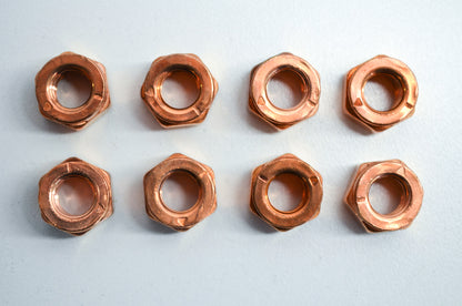 OEM KTM 51010086100 Copper Self Locking Nut M8 Qty 8 NOS