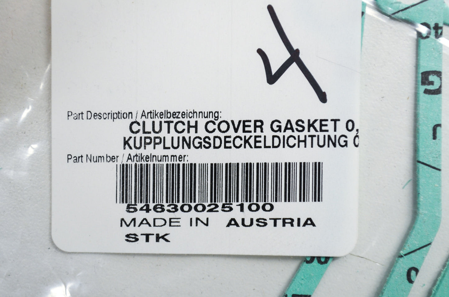 OEM KTM 54630025100 Clutch Cover Gasket 0.5mm NOS
