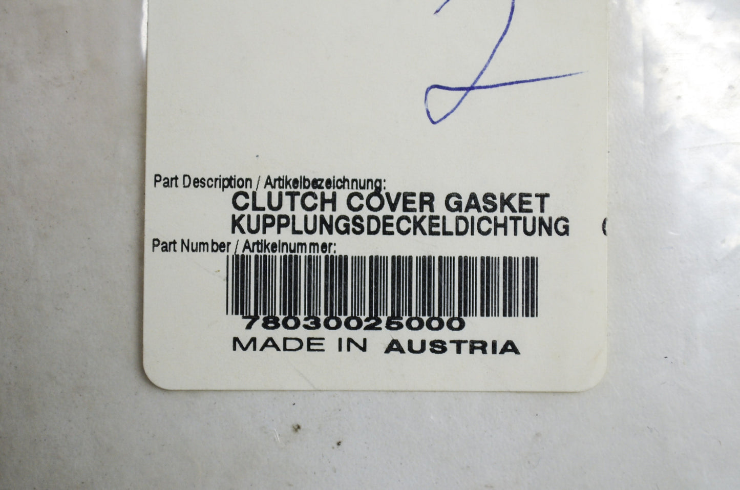 OEM KTM 78030025000 Clutch Cover Gasket NOS