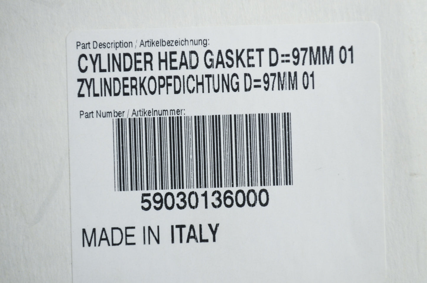 OEM KTM 59030136000 Cylinder Head Gasket D=97MM NOS