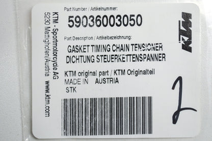 OEM KTM 59036003050 Timing Chain Tensioner Gaskets Qty 2 NOS