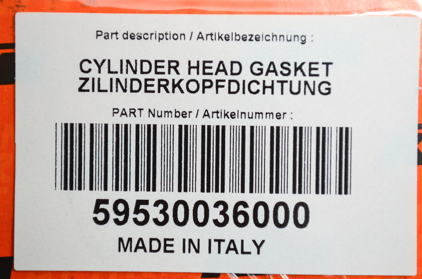 OEM KTM 59530036000 Cylinder Head Gasket 89.3 MM NOS