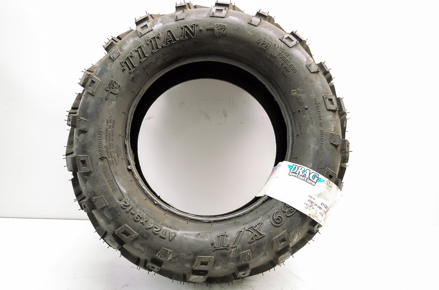 Drag Specialties 411342 Titan ATV Front Tire 24x9x12 NOS