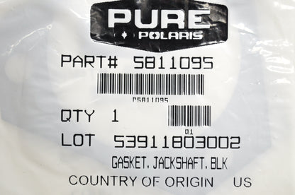 OEM Polaris 5811095 Black Jackshaft Gasket NOS