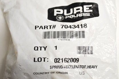 OEM Polaris 7043418 Heavy Accelerator Spring NOS