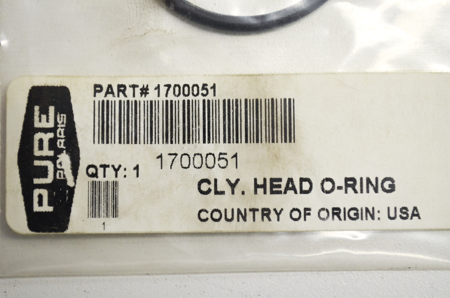Cylinder Head O-Ring NOS