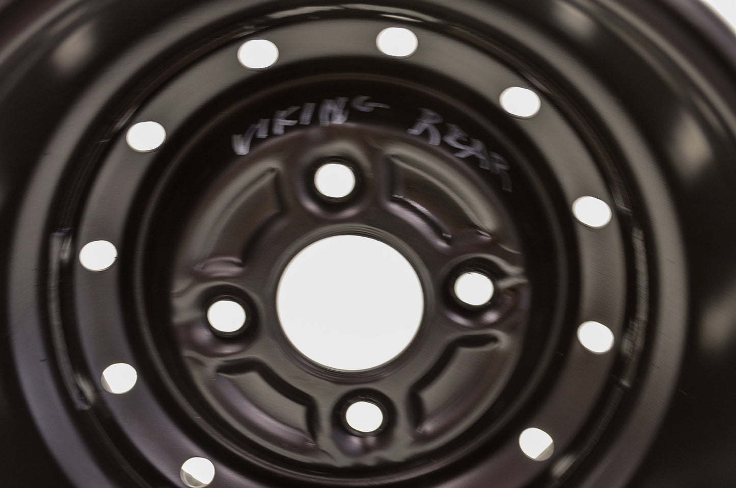 Viking Rear Black Wheel Rim 12x7.5 4x108 NOS