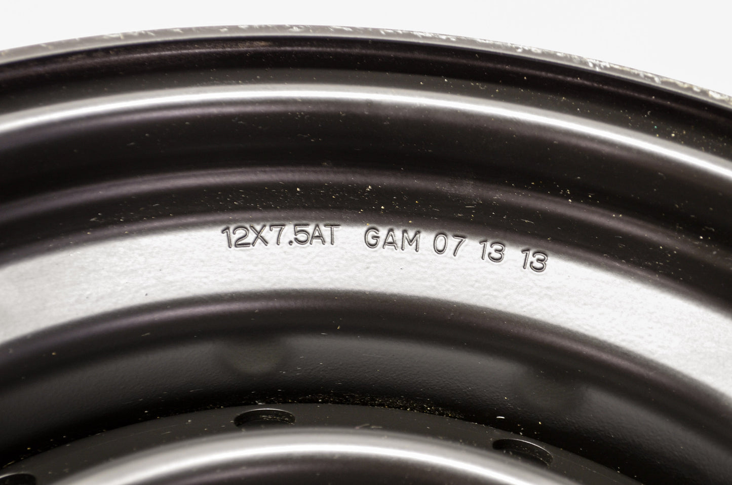 Viking Rear Black Wheel Rim 12x7.5 4x108 NOS