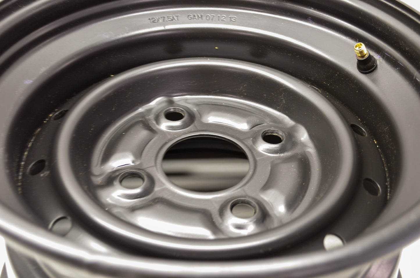 Viking Rear Black Wheel Rim 12x7.5 4x108 NOS