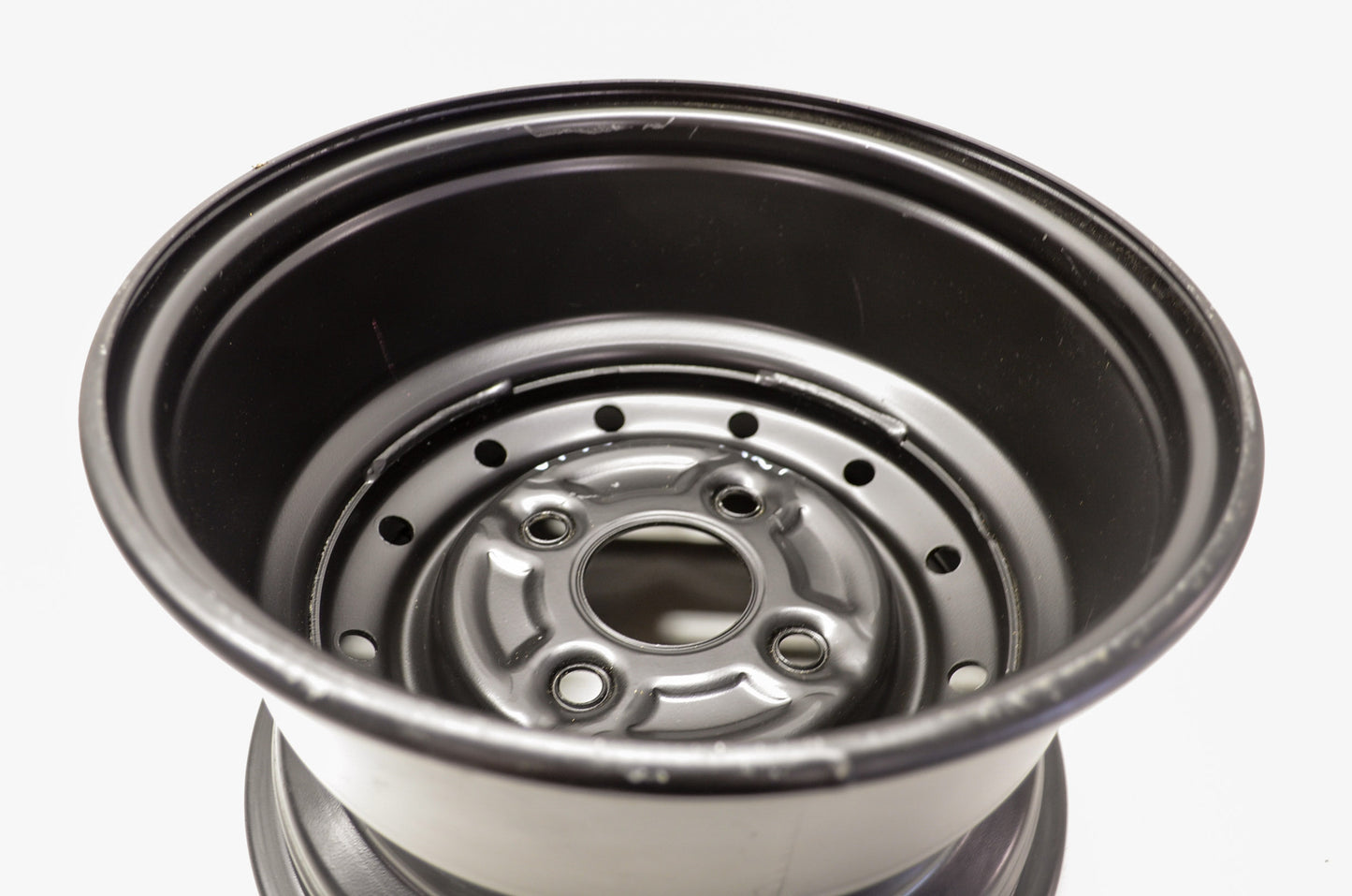 Viking Rear Black Wheel Rim 12x7.5 4x108 NOS