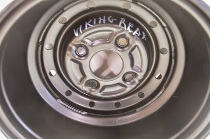 Viking Rear Black Wheel Rim 12x7.5 4x108 NOS