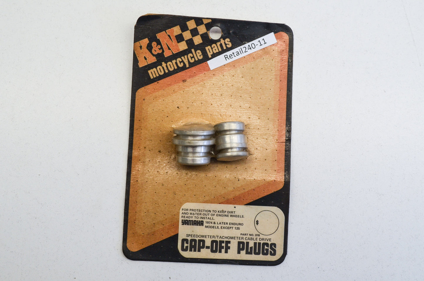 Speedometer / Tachometer Cap Off Plug Set Yamaha Enduro NOS