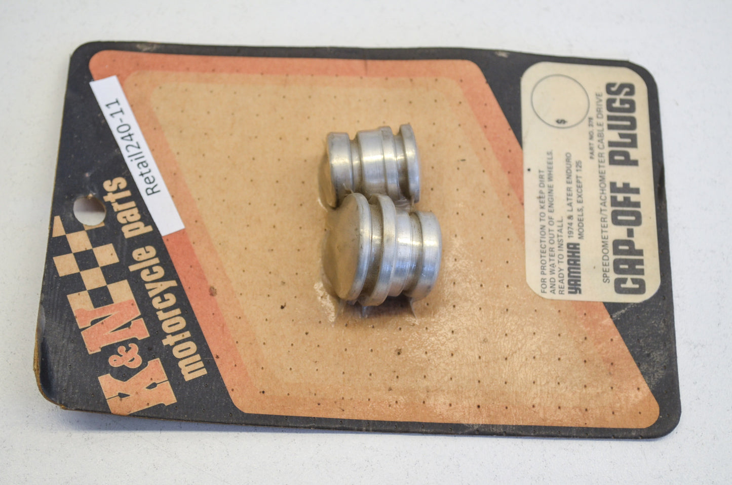 Speedometer / Tachometer Cap Off Plug Set Yamaha Enduro NOS