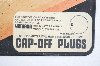 Speedometer / Tachometer Cap Off Plug Set Yamaha Enduro NOS