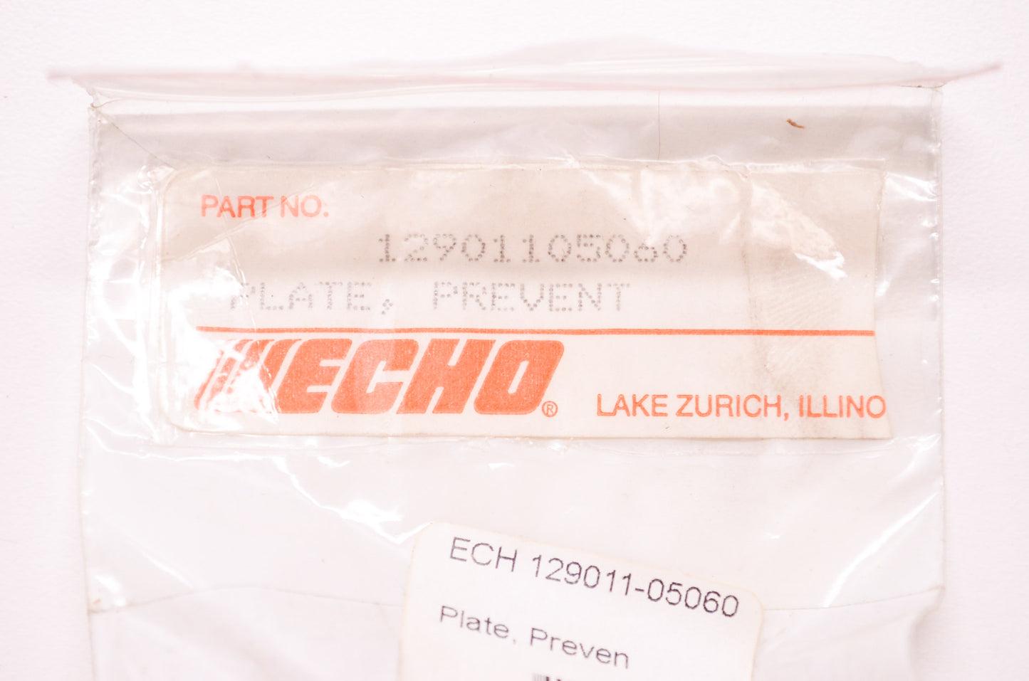New OEM Echo Prevent Plate NOS