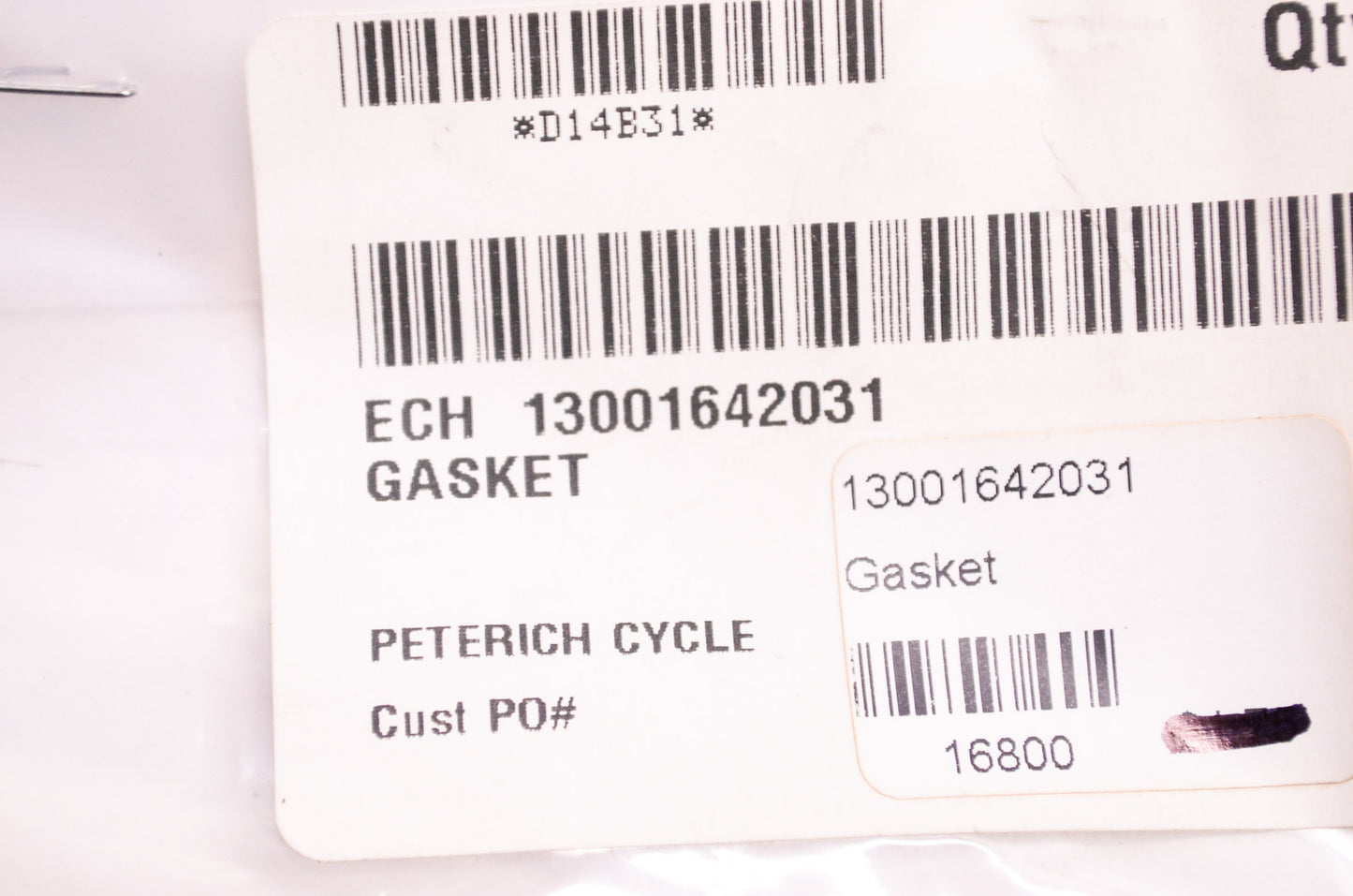 New OEM Echo Gasket Qty 2 NOS