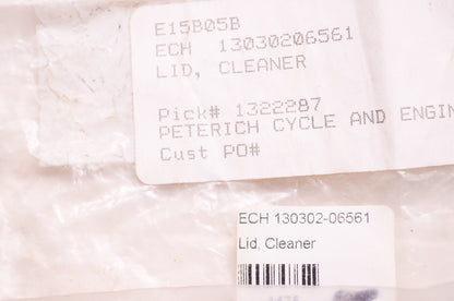 Air Cleaner Lid Back Plate NOS