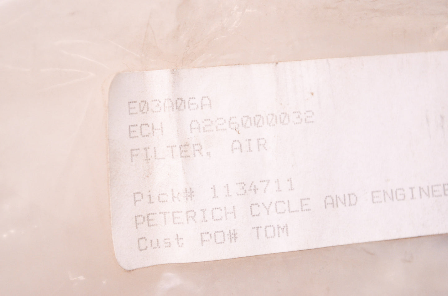 New OEM Echo Air FIlter