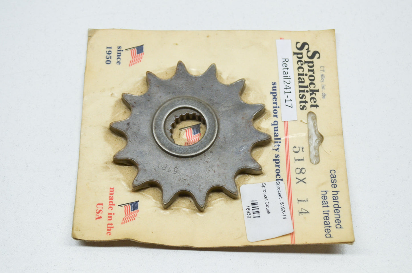 14 Tooth Sprocket w/ Spacer NOS