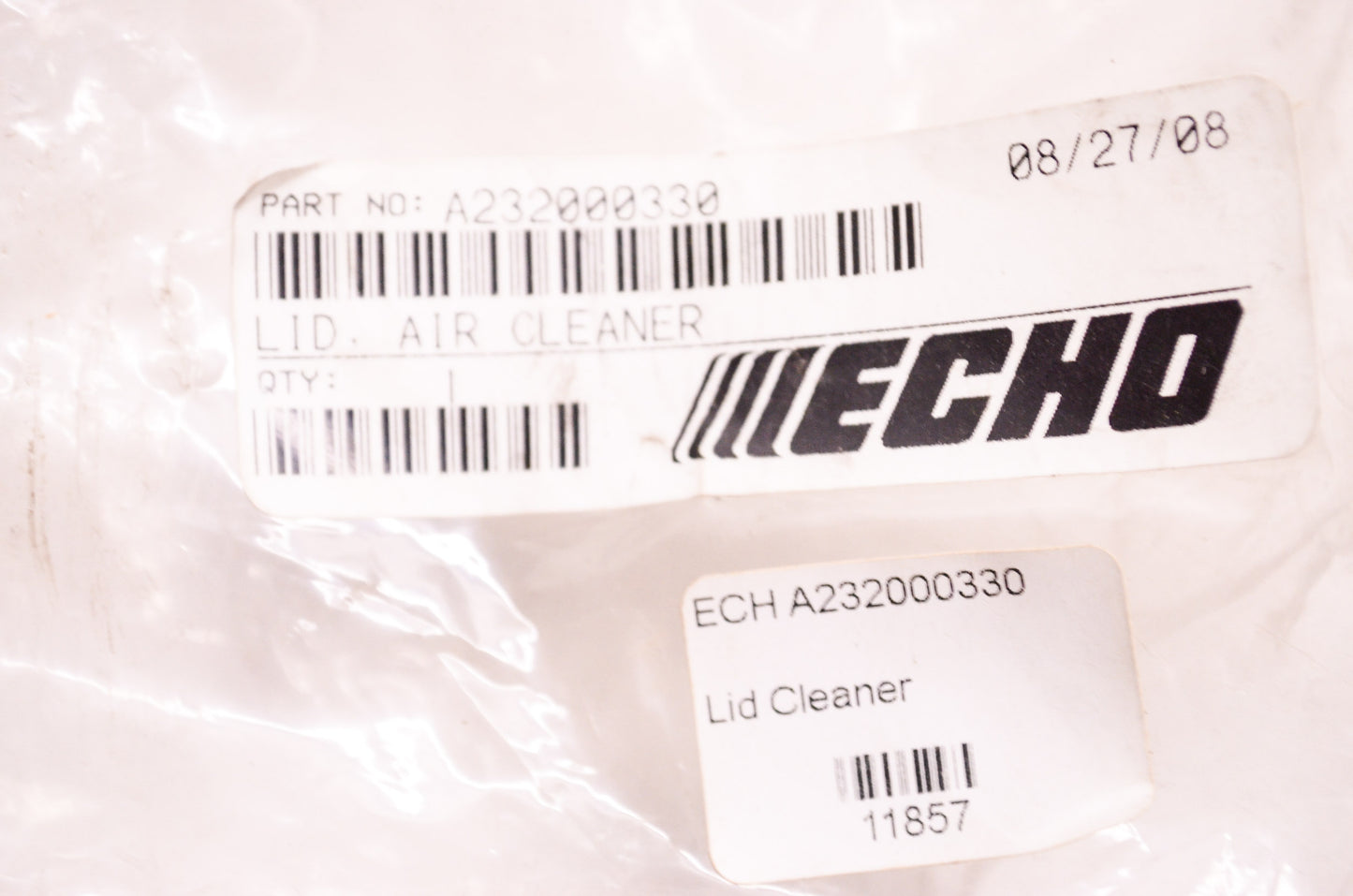 New OEM Echo Air Cleaner Lid
