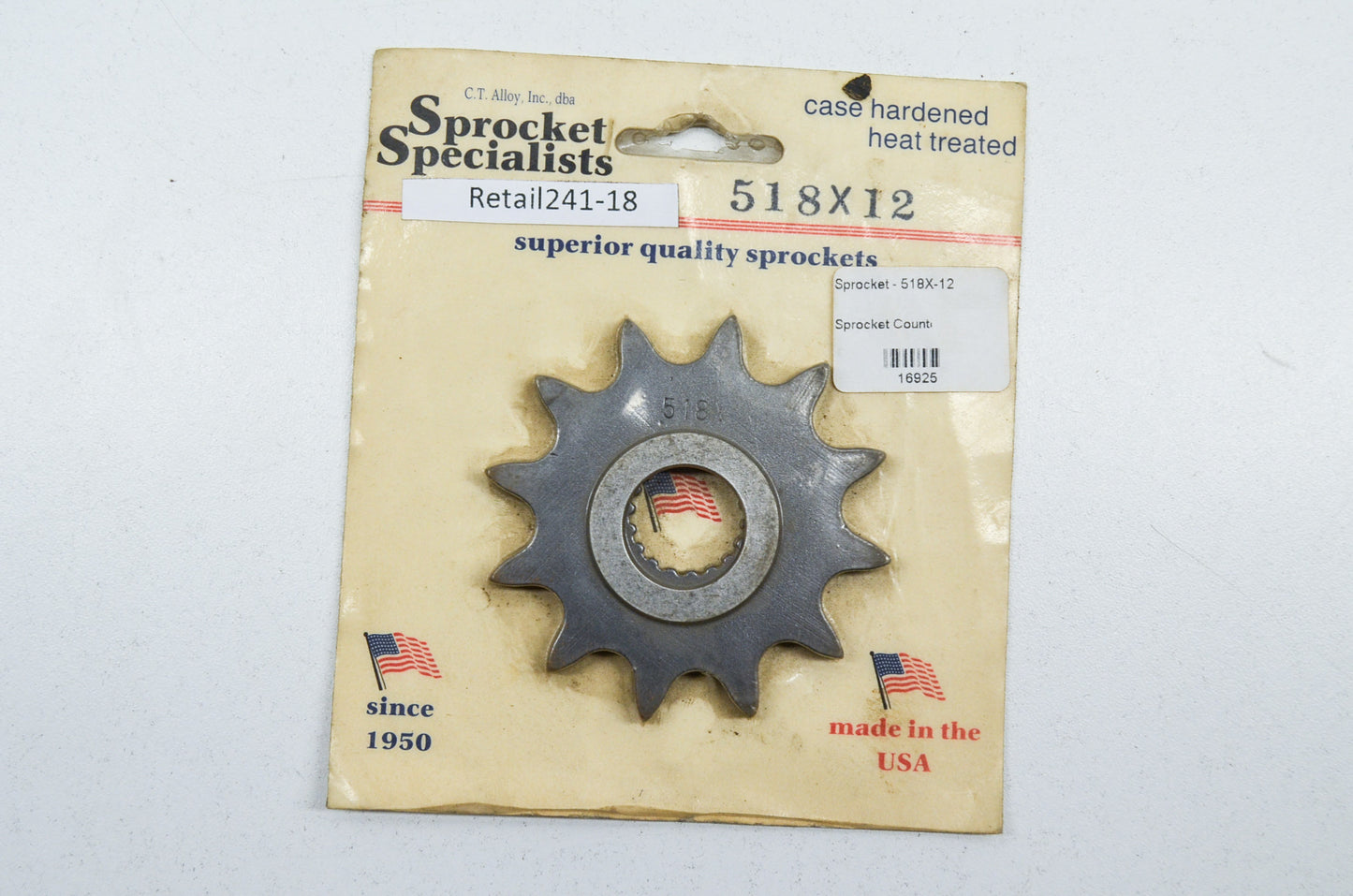 12 Tooth Sprocket w/ Spacer NOS